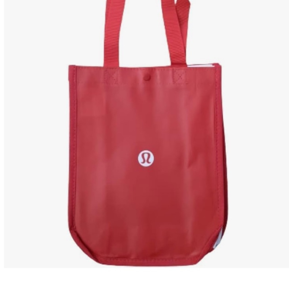 LULULEMON RED REUSABLE SMALL TOTE BAG